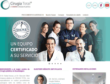 Tablet Screenshot of cirugiatotal.com